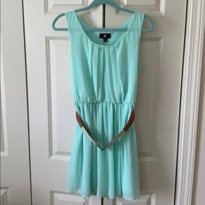 Juniors mint green dress in size large